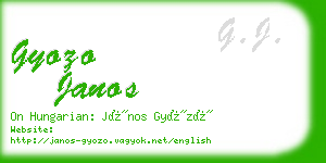 gyozo janos business card
